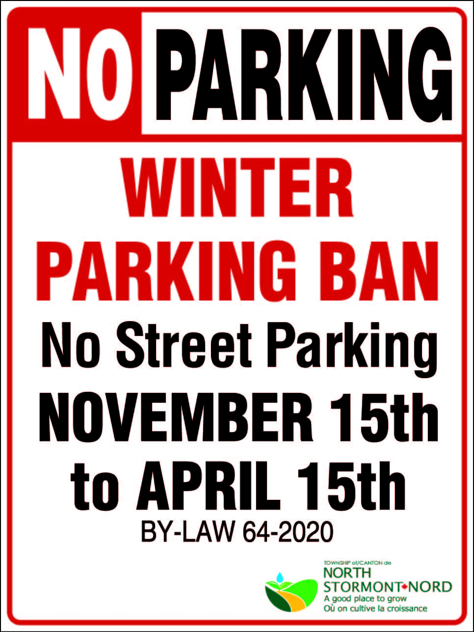 Winter Parking Ban North Stormont