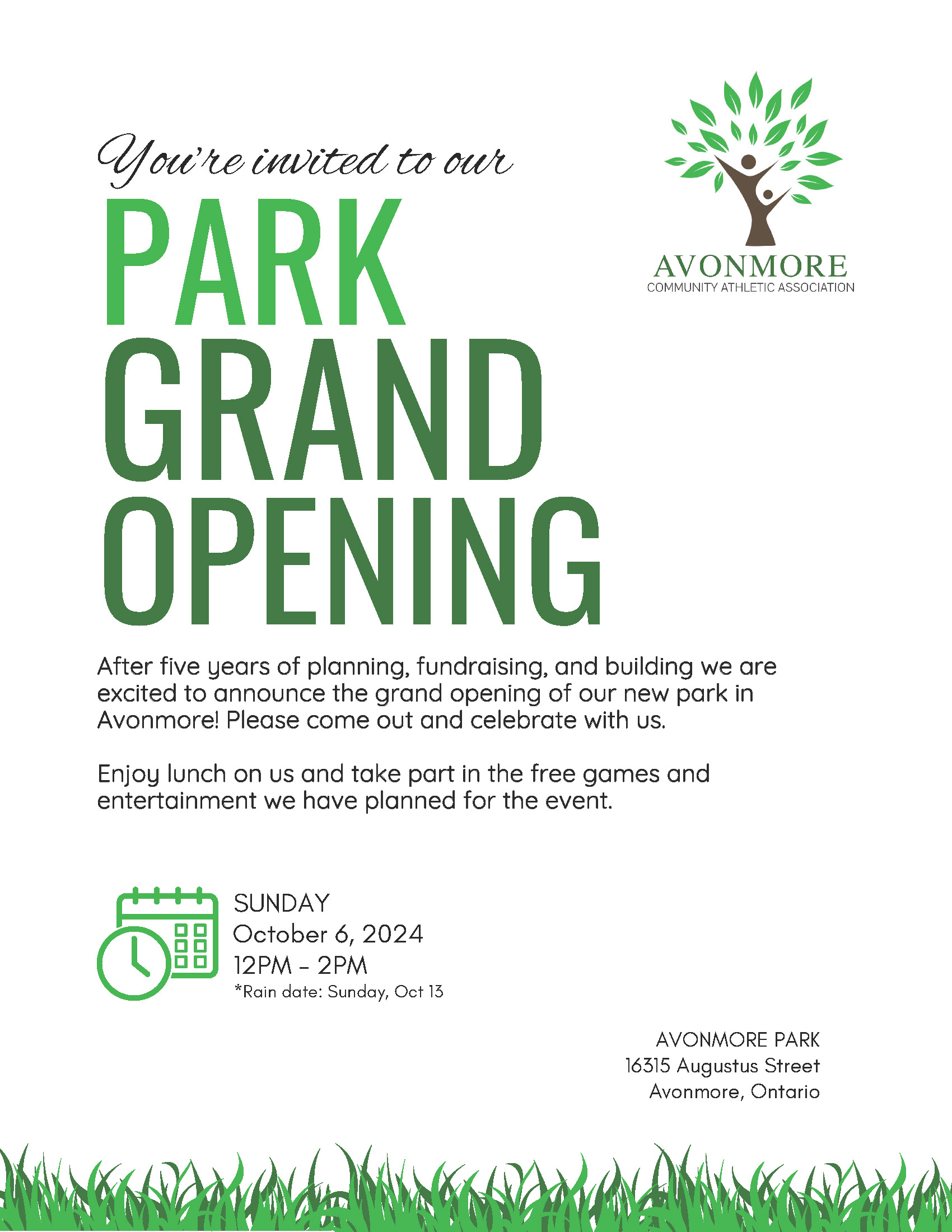 AVONMORE PARK GRAND OPENING