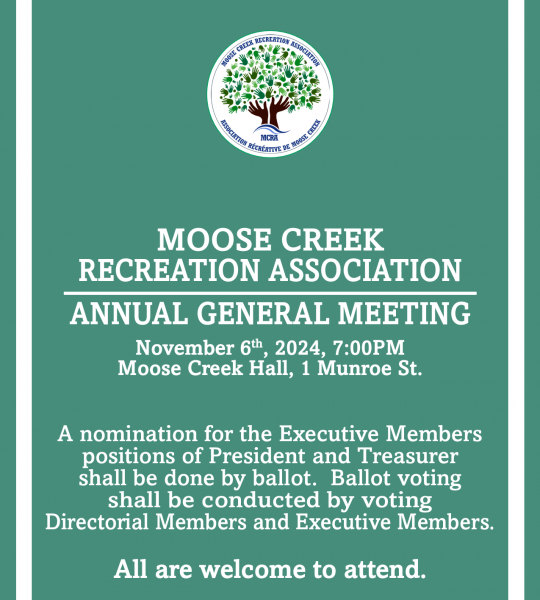 Moose Creek Recreation Association - Annual General Meeting.png