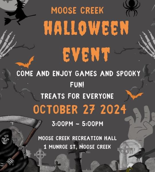 Moose Creek Halloween Event Poster