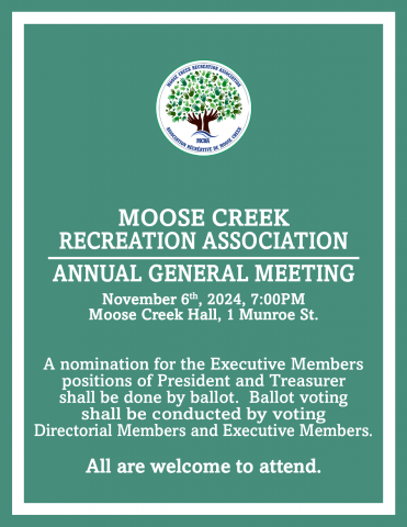 Moose Creek Recreation Association - Annual General Meeting.png