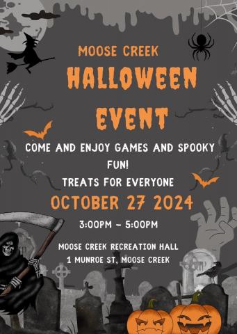 Moose Creek Halloween Event Poster